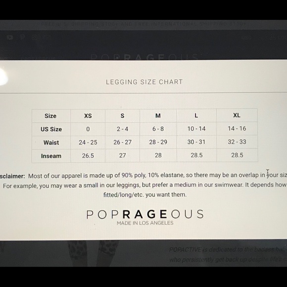 NWT POP Active Leopard Dream Capri Leggings - Picture 8 of 8